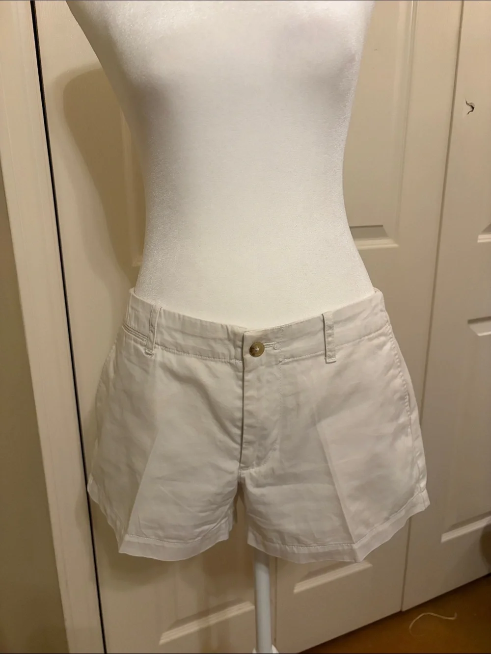 Polo by Ralph Lauren White Chino Shorts with Blue Pony